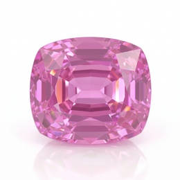 IGI Certified Laboratory Grown Pink Sapphire | 6.24 Carat Cushion Cut | Premium Luxury Gemstone
