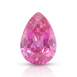 IGI Certified Laboratory Grown Pink Sapphire | 6.96 Carat Pear Cut | Premium Statement Gemstone