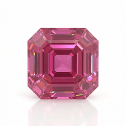 IGI Certified Laboratory Grown Pink Sapphire | 5.49 Carat Square Emerald Cut | Bold Luxury Gemstone