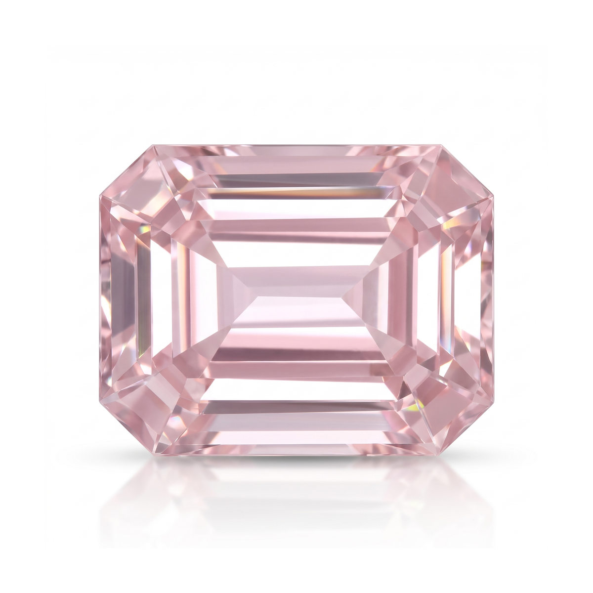 IGI Certified Laboratory Grown Pink Spinel | 13.85 Carat Emerald Cut | Rare Collector Luxury Gemstone Main image