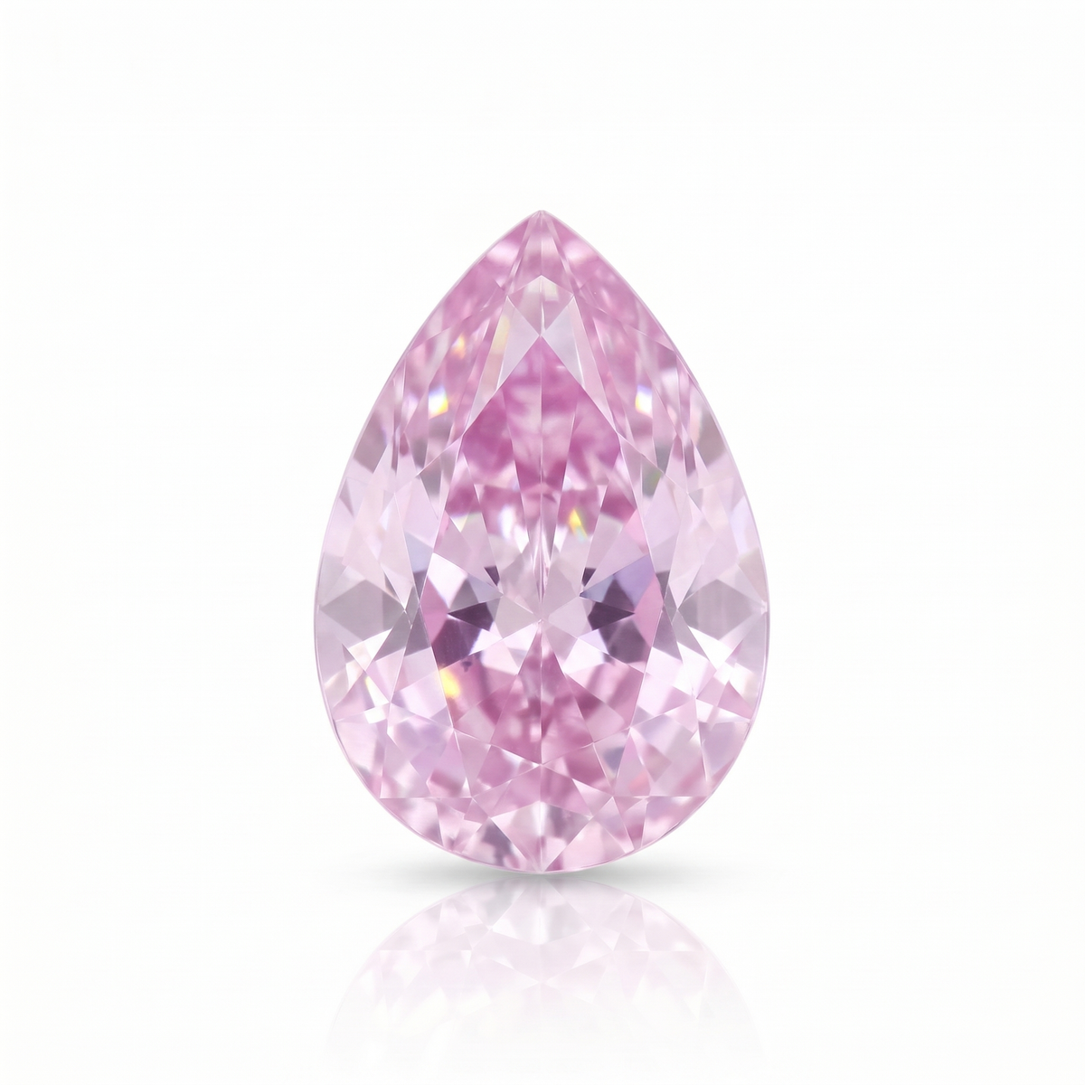 IGI Certified Laboratory Grown Pink Sapphire | 4.66 Carat Pear Cut | Romantic Luxury Gemstone