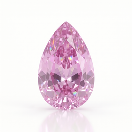 IGI Certified Laboratory Grown Pink Sapphire | 5.76 Carat Pear Cut | Elegant Luxury Gemstone