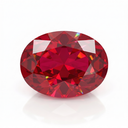 IGI Certified Laboratory Grown Ruby | 6.99 Carat Oval Brilliant Cut | Purplish Red Luxury Gemstone