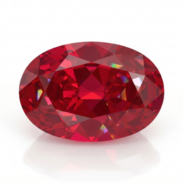 IGI Certified Laboratory Grown Ruby | 7.06 Carat Oval Brilliant Cut | Purplish Red Luxury Gemstone
