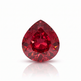 IGI Certified Laboratory Grown Ruby | 9.85 Carat Pear Mixed Cut | Purplish Red Luxury Gem