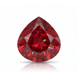 IGI Certified Laboratory Grown Ruby | 8.54 Carat Pear Mixed Cut | Purplish Red Luxury Ruby