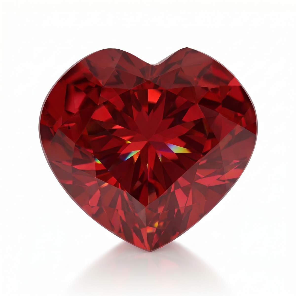 IGI Certified Laboratory Grown Ruby | 11.67 Carat Heart Mixed Cut | Purplish Red Masterpiece