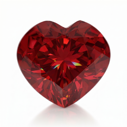 IGI Certified Laboratory Grown Ruby | 11.67 Carat Heart Mixed Cut | Purplish Red Masterpiece