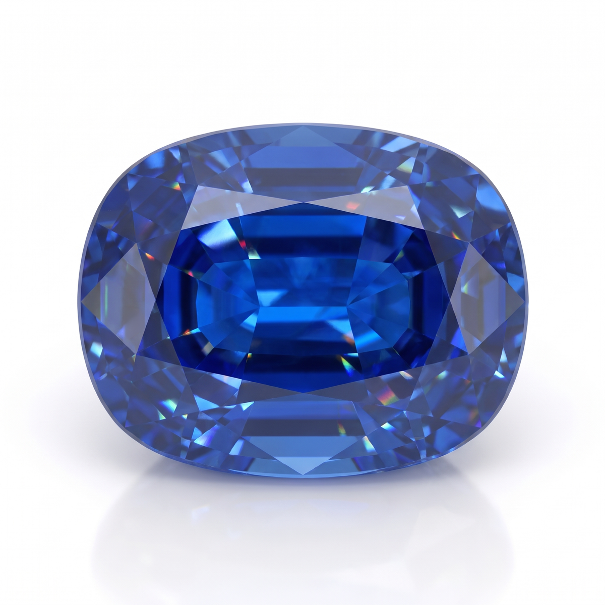 IGI Certified Laboratory Grown Blue Spinel | 9.54 Carat Cushion Mixed Cut | Premium Vivid Blue Gemstone Main image