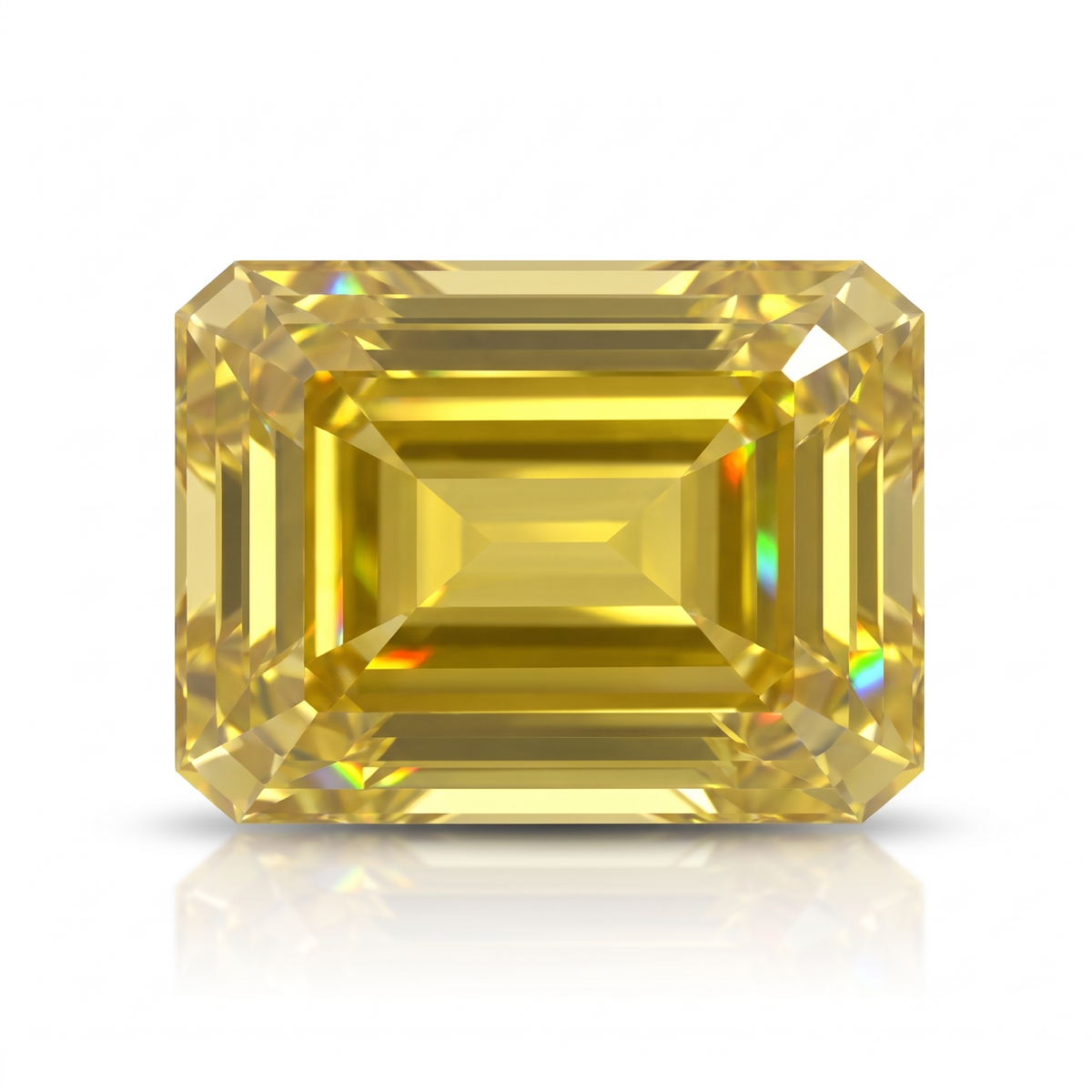 IGI Certified Laboratory Grown Yellow Sapphire | 2.77 Carat Emerald Cut | Luxury Gemstone