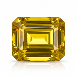 IGI Certified Laboratory Grown Yellow Sapphire | 28.86 Carat Emerald Cut | High-End Luxury Statement Gemstone
