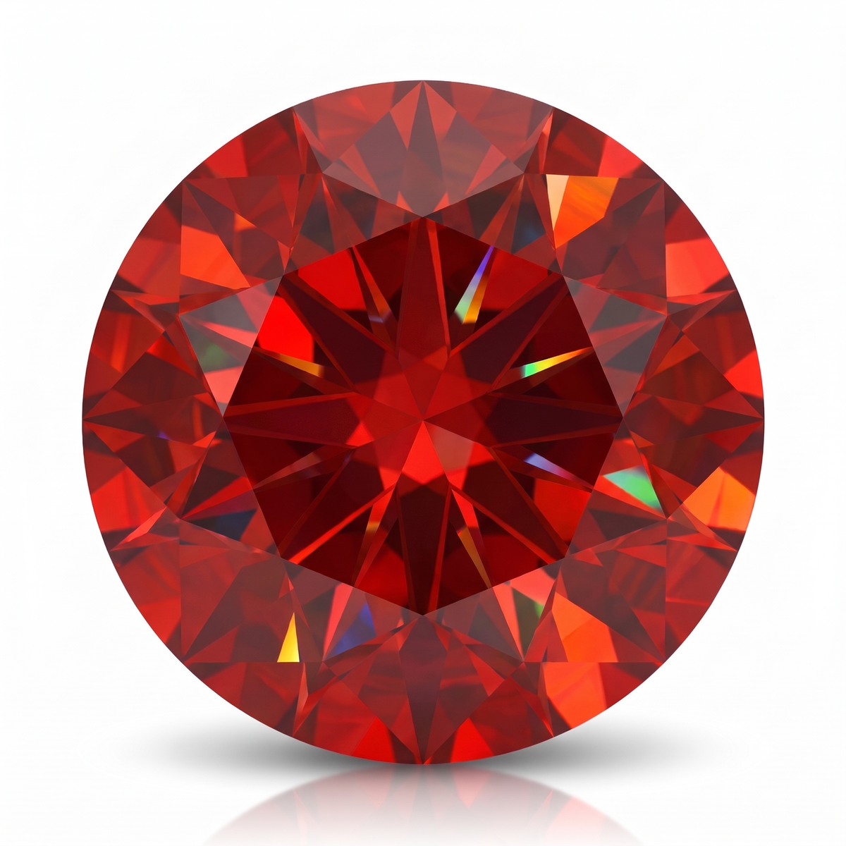 IGI Certified Laboratory Grown Ruby | 14.54 Carat Round Brilliant Cut | Premium Red Statement Gemstone Main image