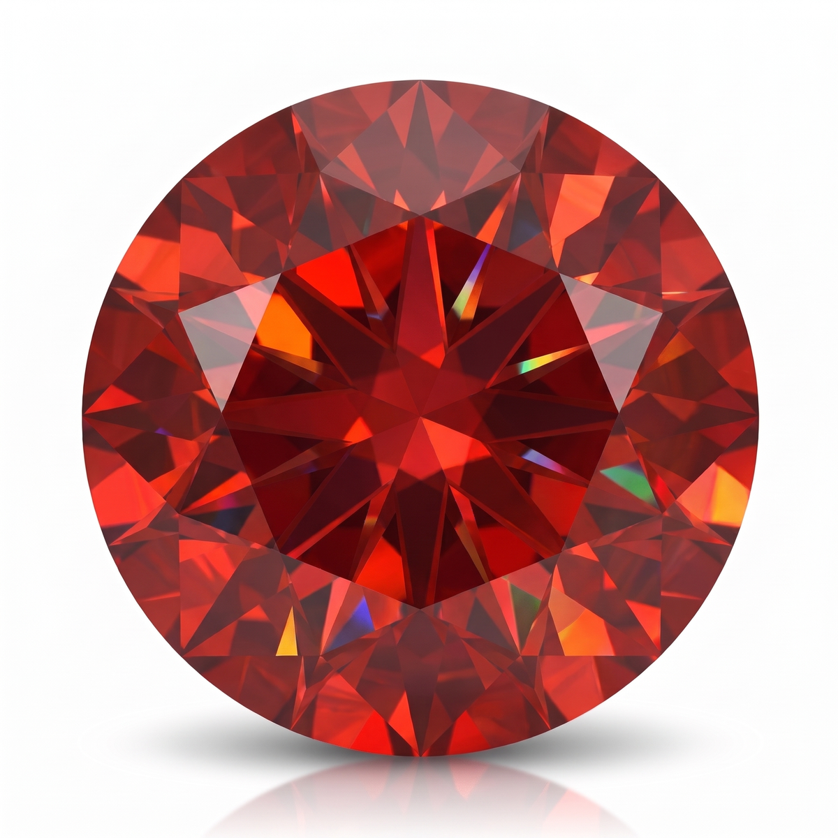 IGI Certified Laboratory Grown Ruby | 13.53 Carat Round Brilliant Cut | Premium Red Statement Gemstone Main image