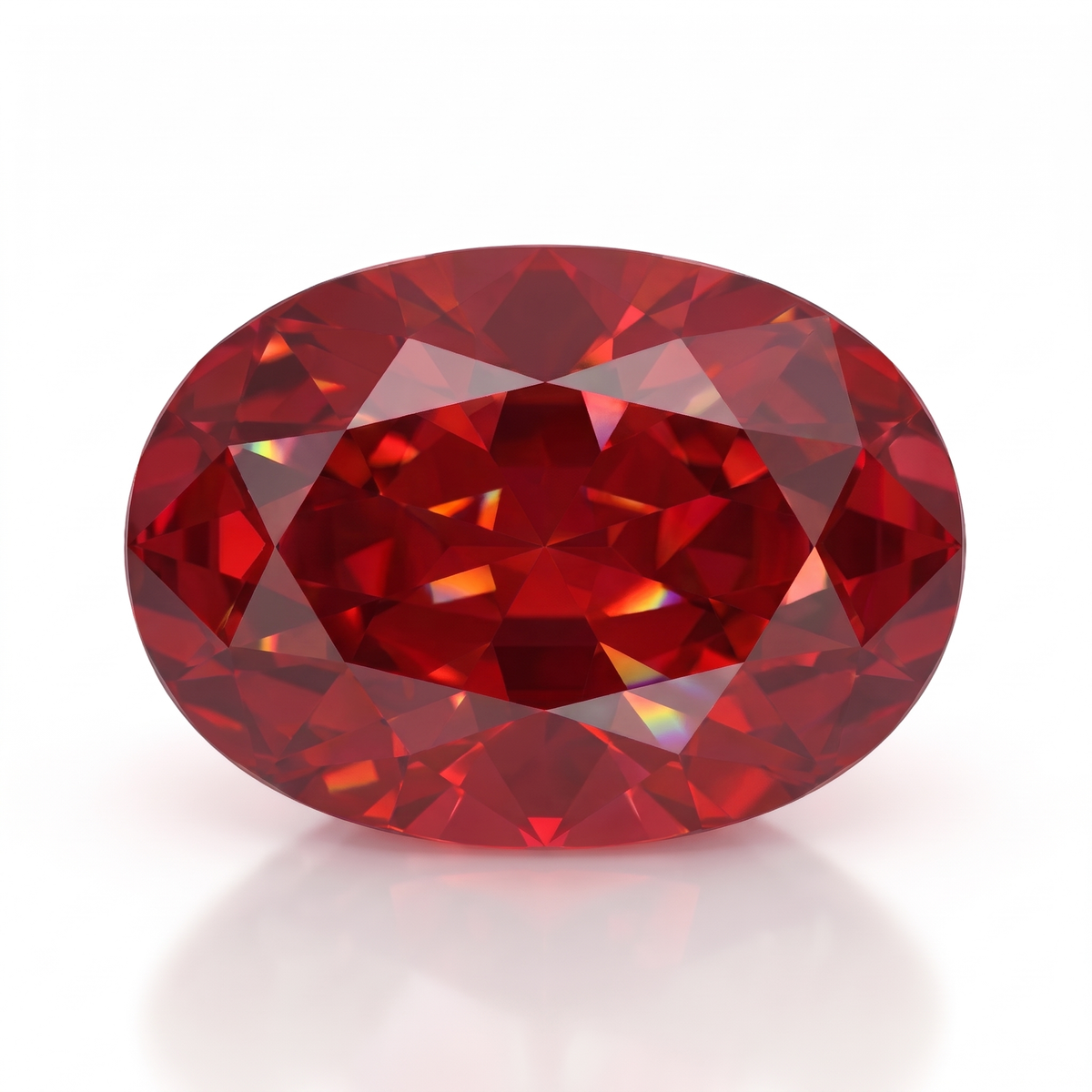 IGI Certified Laboratory Grown Ruby | 6.70 Carat Oval Brilliant Cut | Premium Red Gemstone Main image