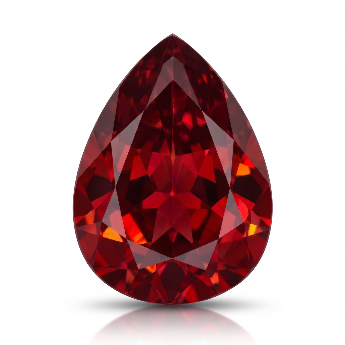 IGI Certified Laboratory Grown Ruby | 6.44 Carat Pear Mixed Cut | Elegant Red Gemstone Main image