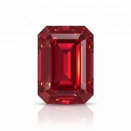 IGI Certified Laboratory Grown Ruby | 13.59 Carat Emerald Cut | Premium Red Statement Gemstone