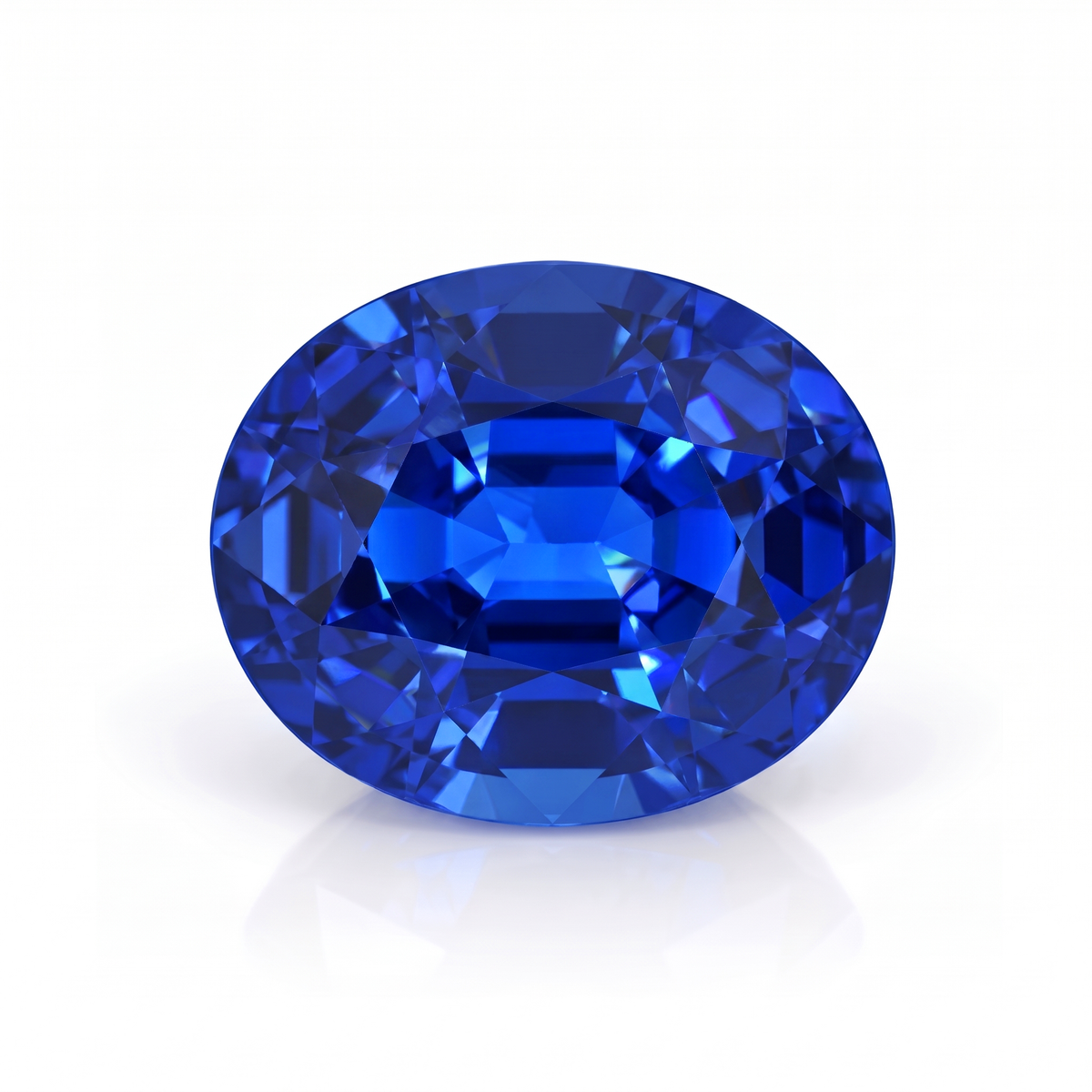 IGI Certified Laboratory Grown Blue Sapphire | 9.23 Carat Oval Mixed Cut | Premium Deep Blue Gemstone