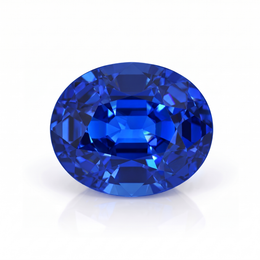 IGI Certified Laboratory Grown Blue Sapphire | 9.23 Carat Oval Mixed Cut | Premium Deep Blue Gemstone