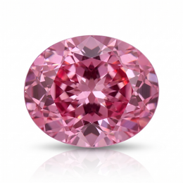 IGI Certified Laboratory Grown Purplish Pink Sapphire | 7.27 Carat Oval Mixed Cut | Luxury Gemstone