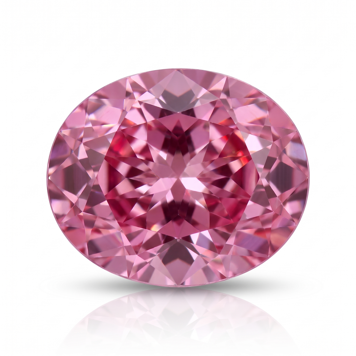 IGI Certified Laboratory Grown Purplish Pink Sapphire | 7.27 Carat Oval Mixed Cut | Luxury Gemstone Main image