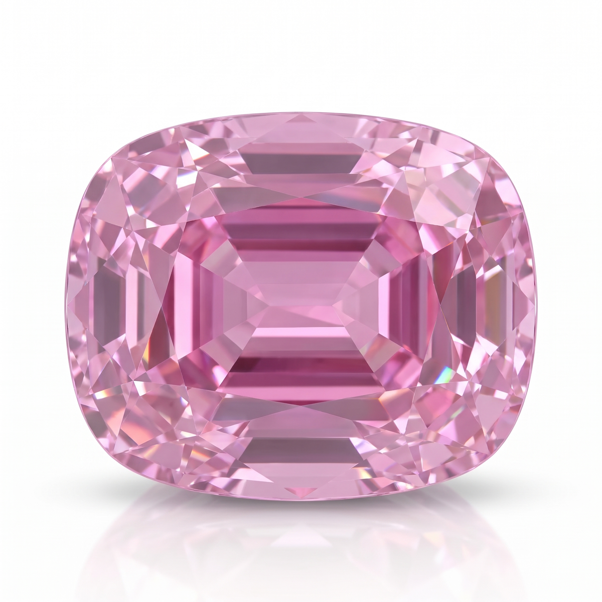 IGI Certified Laboratory Grown Pink Sapphire | 5.88 Carat Cushion Mixed Cut | Elegant Luxury Gemstone