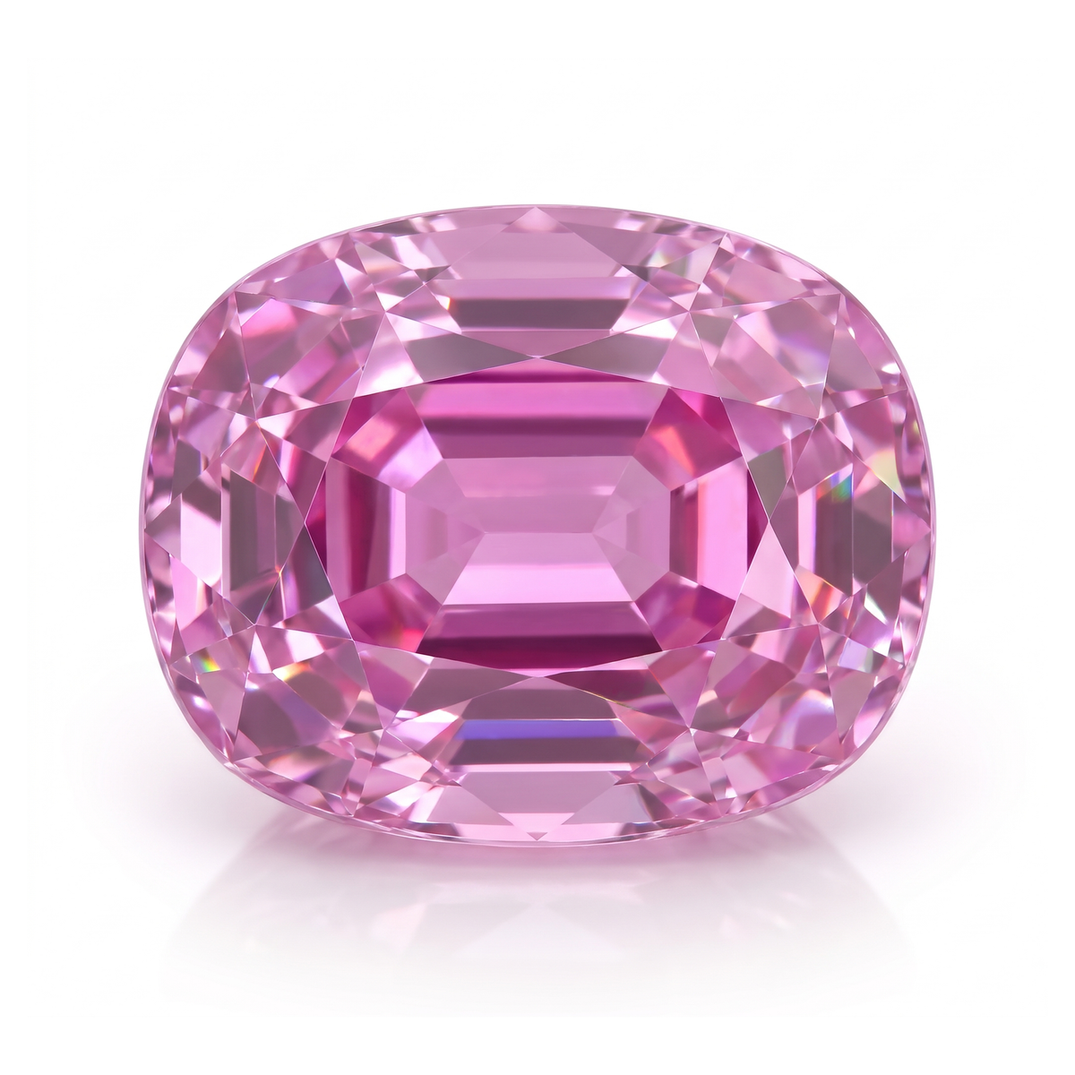 IGI Certified Laboratory Grown Pink Sapphire | 9.59 Carat Cushion Mixed Cut | Luxury Statement Gemstone Main image