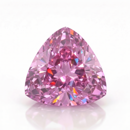 IGI Certified Laboratory Grown Purplish Pink Sapphire | 3.28 Carat Trilliant Mixed Cut | Luxury Gemstone
