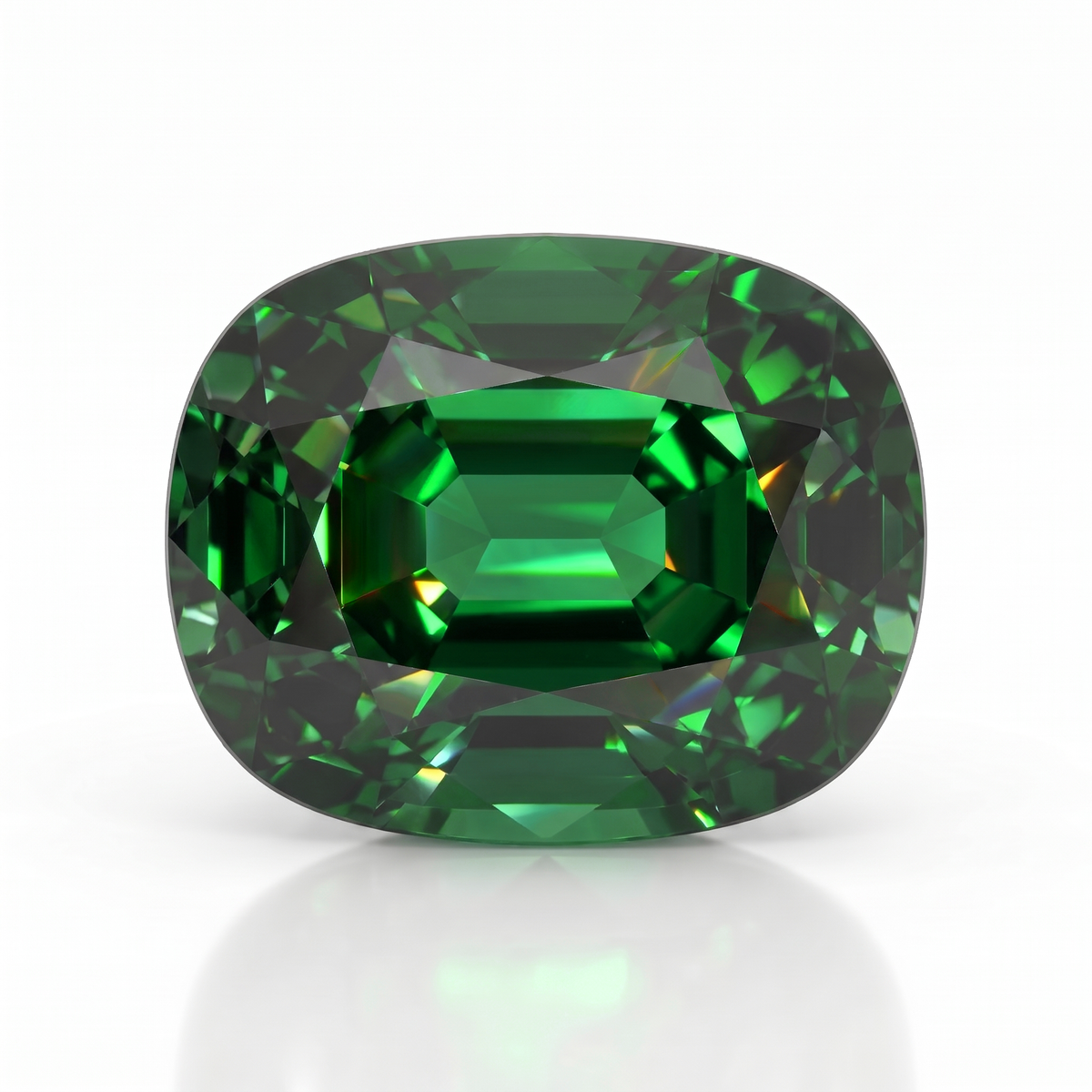 IGI Certified Laboratory Grown Green Spinel | 14.06 Carat Cushion Mixed Cut | Premium Statement Gemstone