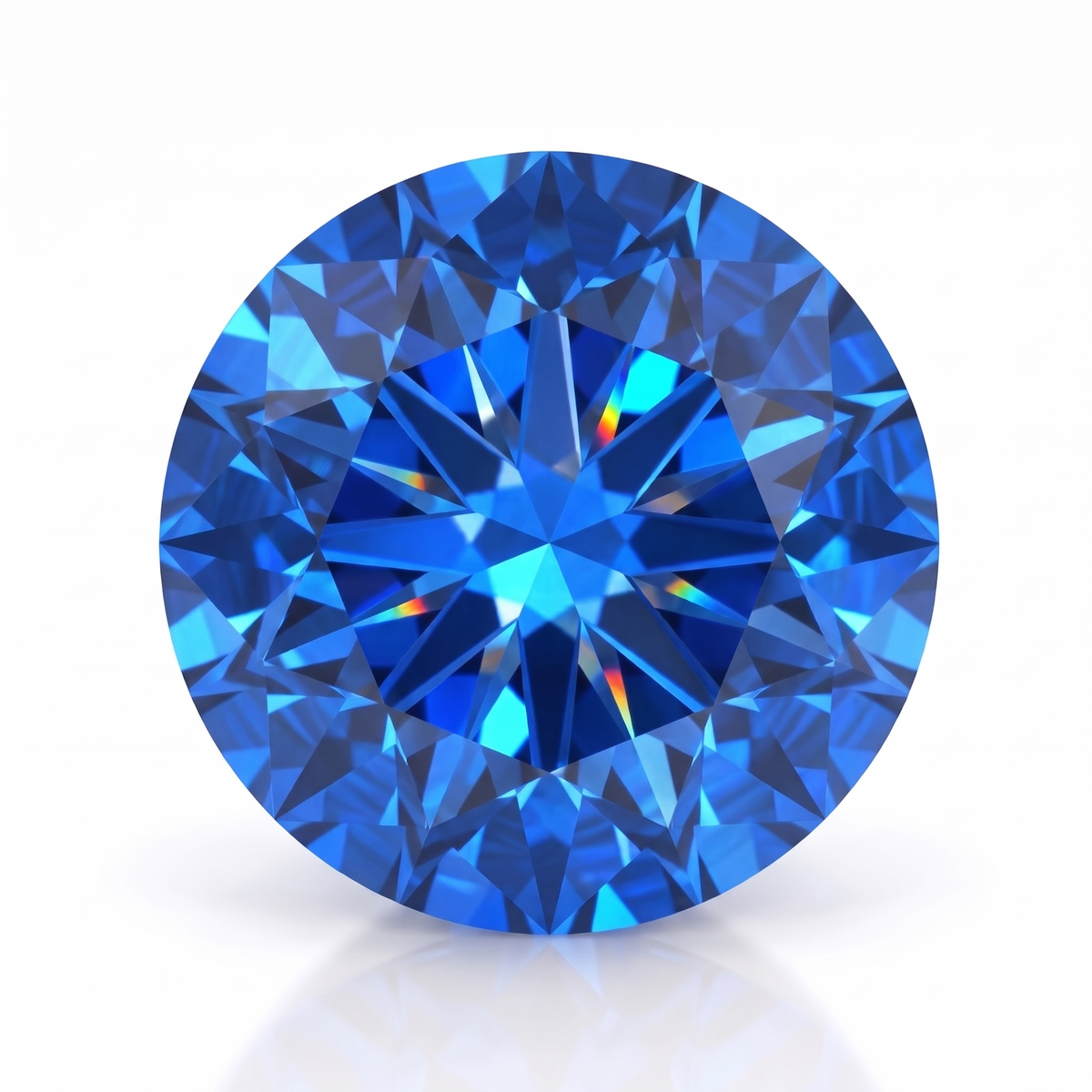 IGI Certified Laboratory Grown Blue Spinel | 0.97 Carat Round Modified Brilliant Cut | Luxury Gemstone Main image