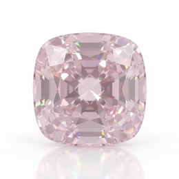 IGI Certified Laboratory Grown Very Light Pink Sapphire | 5.85 Carat Square Cushion Mixed Cut | Luxury Gemstone