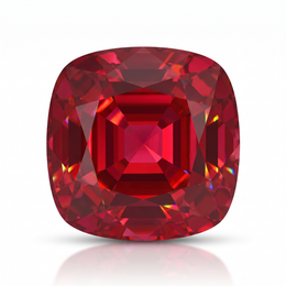 IGI Certified Laboratory Grown Ruby | 4.68 Carats Cushion Cut | Purplish Red Ruby
