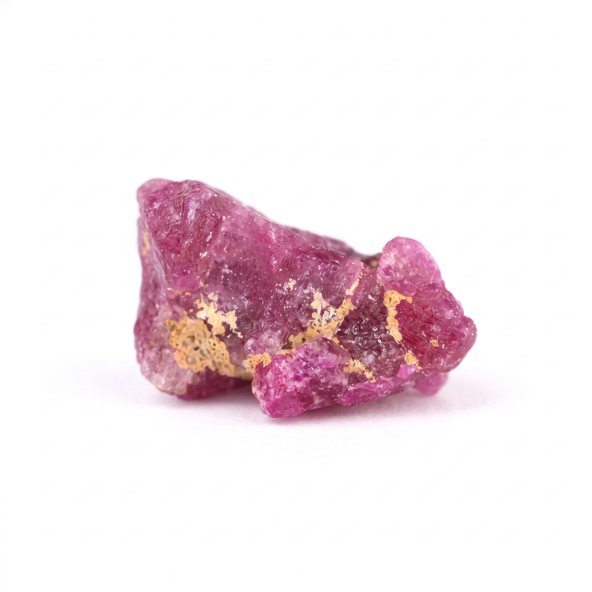 16.27 Ct Natural Ruby Rough Crystal | Unheated Tanzanian Ruby | Purplish Red Corundum Specimen Main image