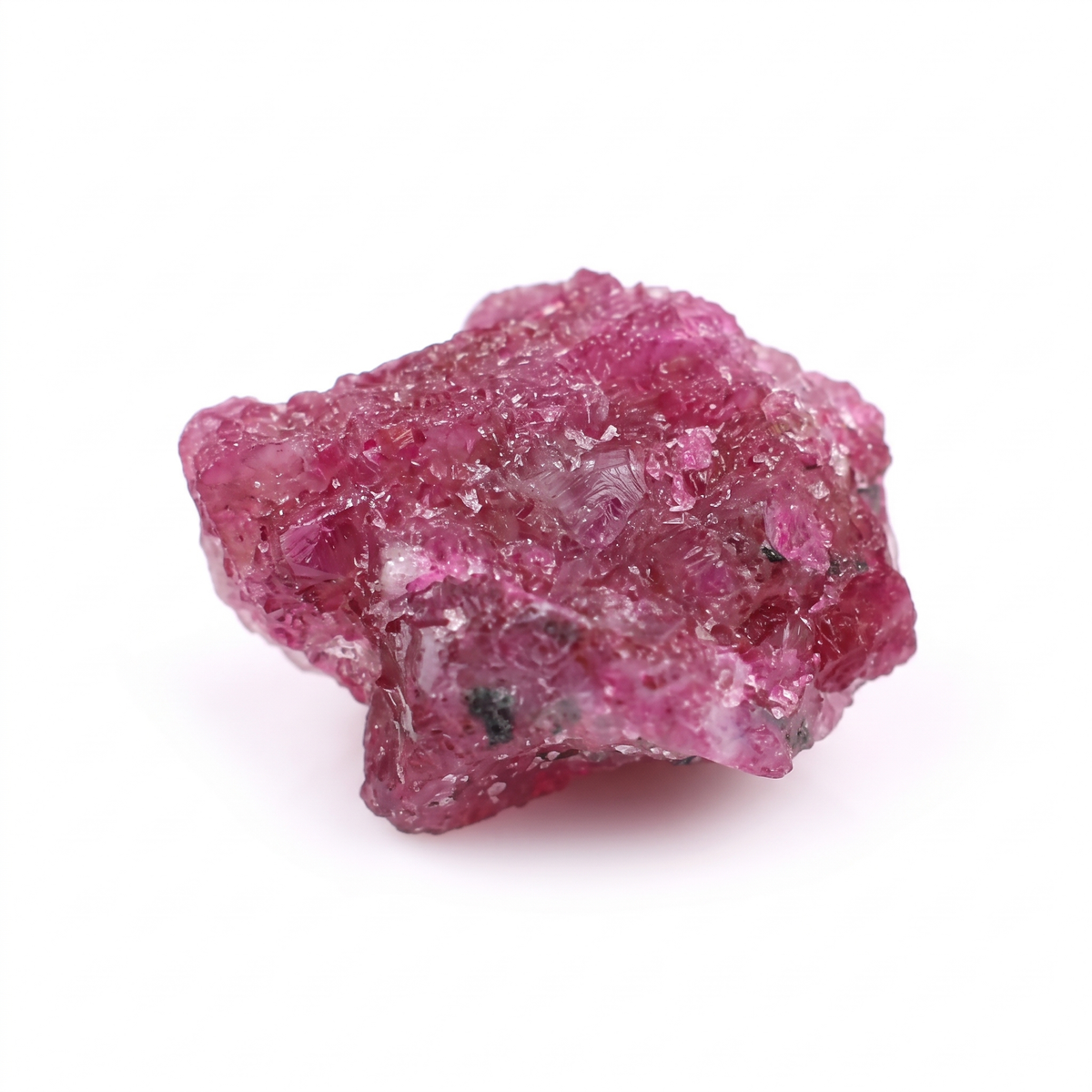 6.48 Ct Natural Ruby Rough Crystal | Unheated Tanzanian Ruby | Purplish Red Corundum Specimen