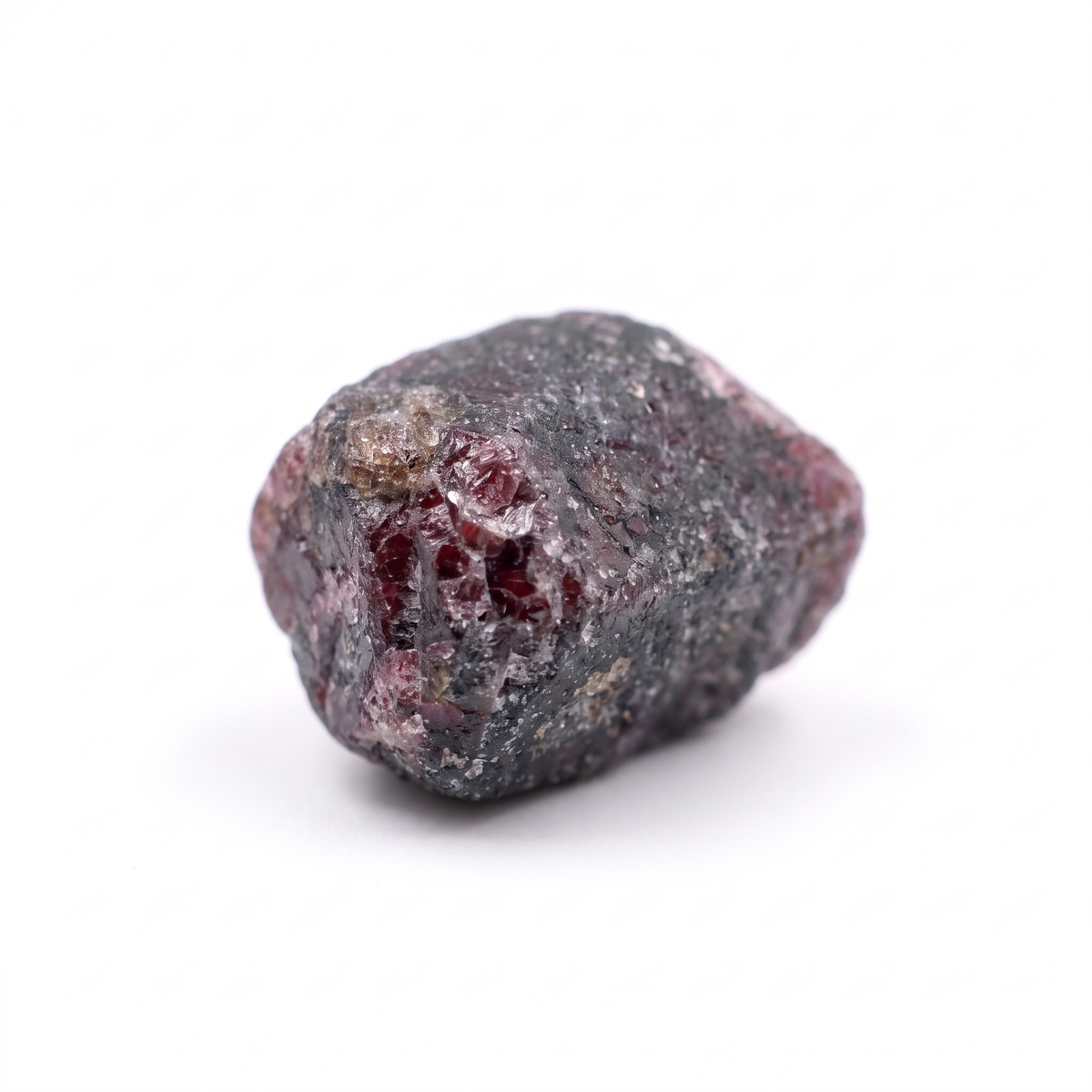 15.40 Ct Natural Ruby Rough Crystal | Unheated Purplish Red Tanzanian Ruby Collector Gemstone