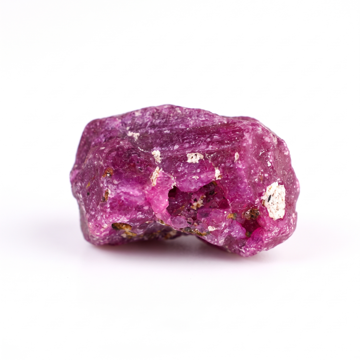 18.28 Ct Natural Ruby Rough Crystal | Unheated Purplish Red Tanzanian Ruby Specimen