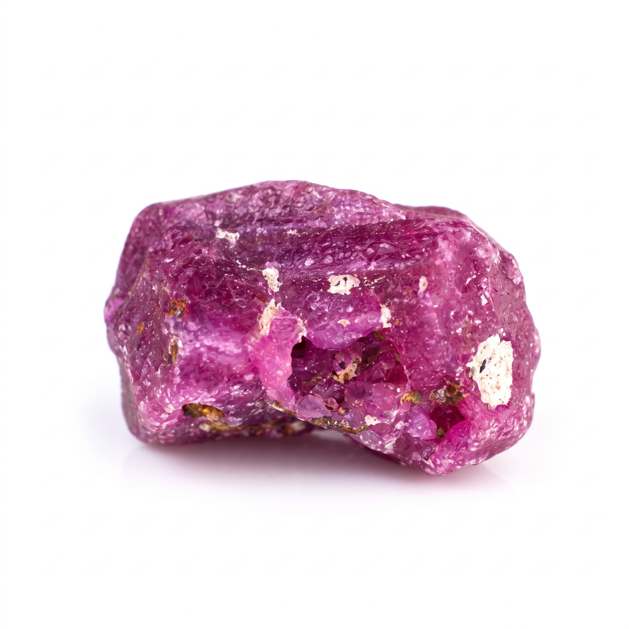 18.28 Ct Natural Ruby Rough Crystal | Unheated Purplish Red Tanzanian Ruby Specimen Secondary image