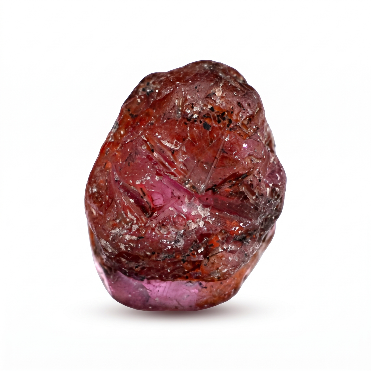3.86 Ct Natural Purple-Red Ruby Rough Crystal | Unheated Madagascar Ruby Collector Gemstone