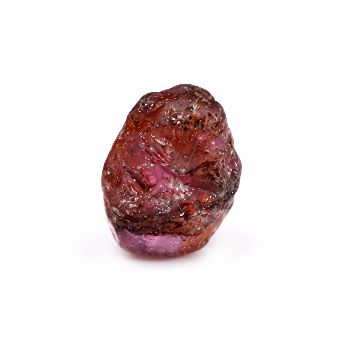 3.86 Ct Natural Purple-Red Ruby Rough Crystal | Unheated Madagascar Ruby Collector Gemstone