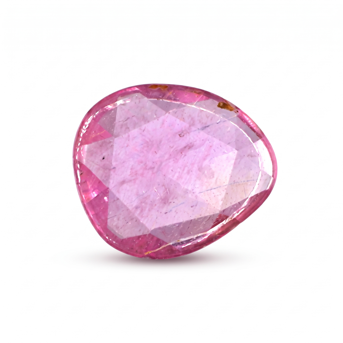 1.65 Ct Natural Pink Sapphire | Heated & Glass-Filled African Sapphire | Pear Cut Gemstone Main image