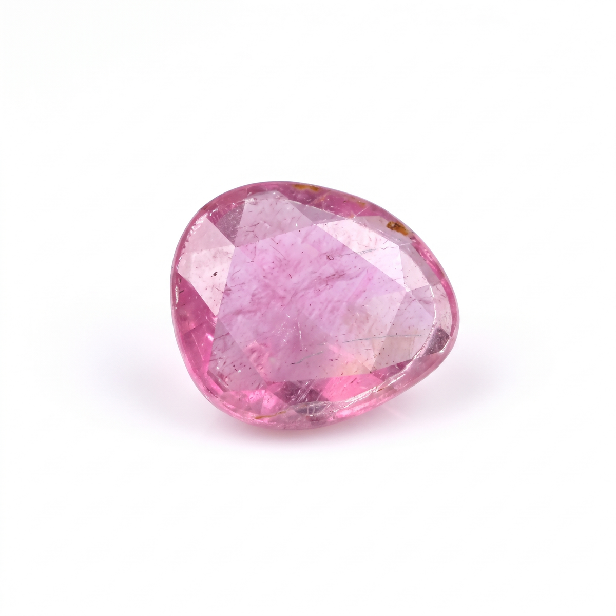 1.65 Ct Natural Pink Sapphire | Heated & Glass-Filled African Sapphire | Pear Cut Gemstone