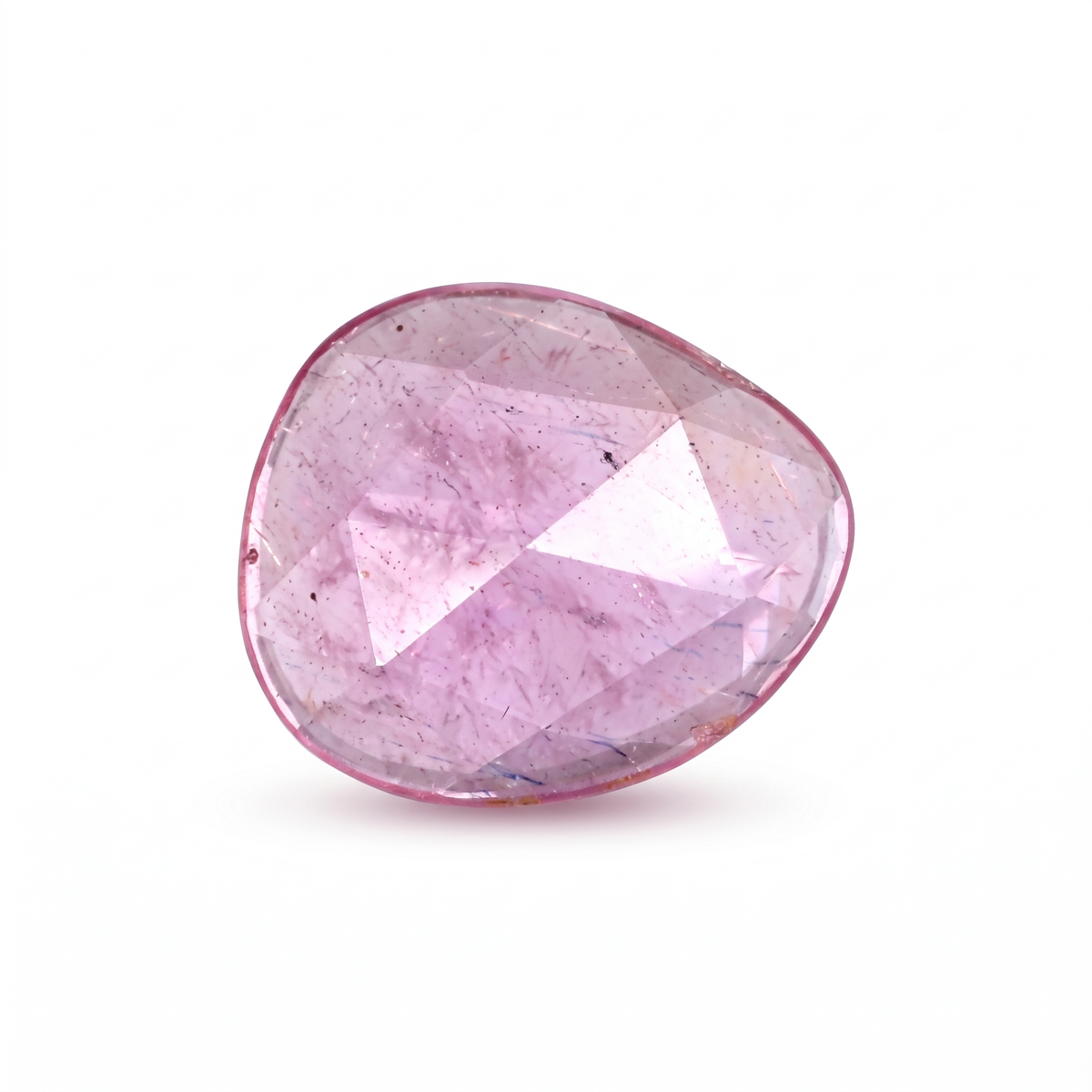 1.65 Ct Natural Pink Sapphire | Heated & Glass-Filled African Sapphire | Pear Cut Gemstone