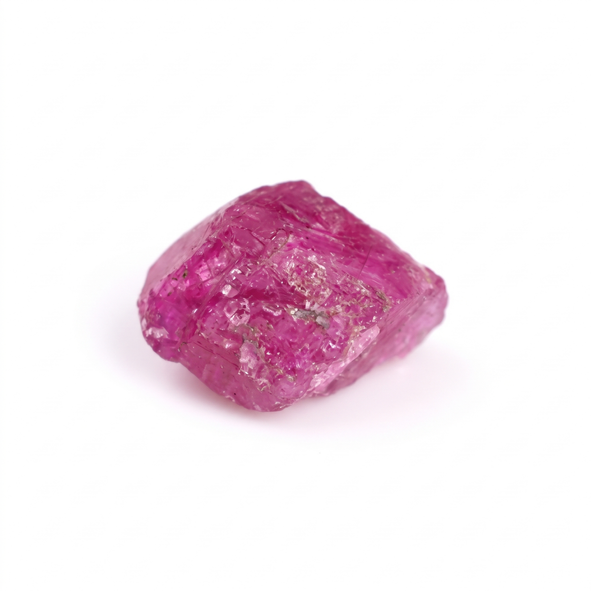 3.46 Ct Natural Purplish Red Ruby Rough Crystal | Unheated Tanzania Ruby Collector Gemstone