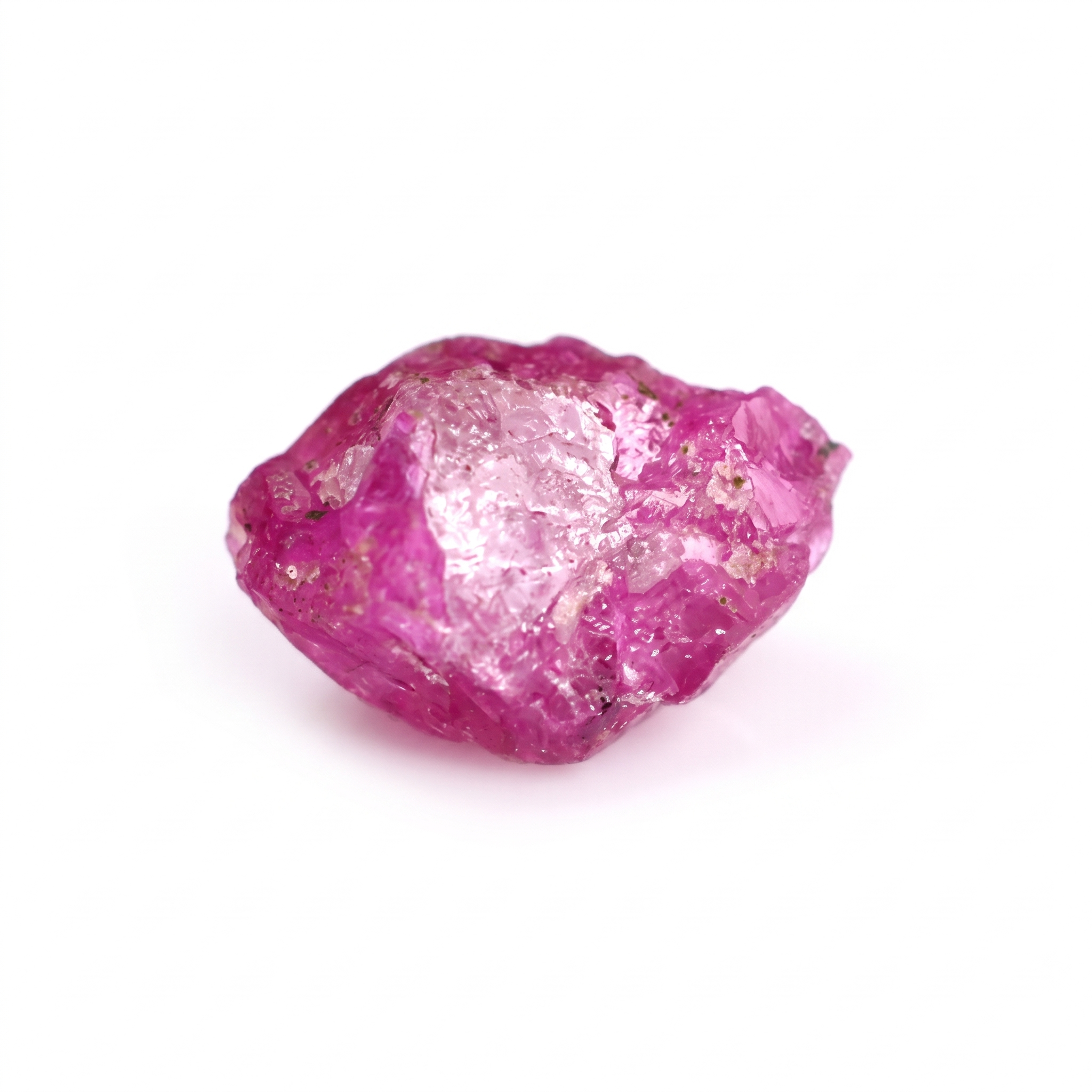 3.46 Ct Natural Purplish Red Ruby Rough Crystal | Unheated Tanzania Ruby Collector Gemstone Secondary image