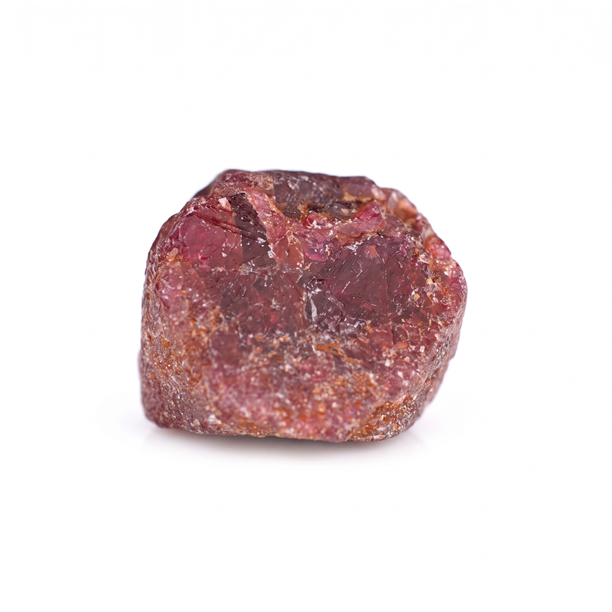 40.33 Ct Natural Purplish Red Ruby Rough Crystal | Unheated Tanzania Ruby Collector Specimen Secondary image