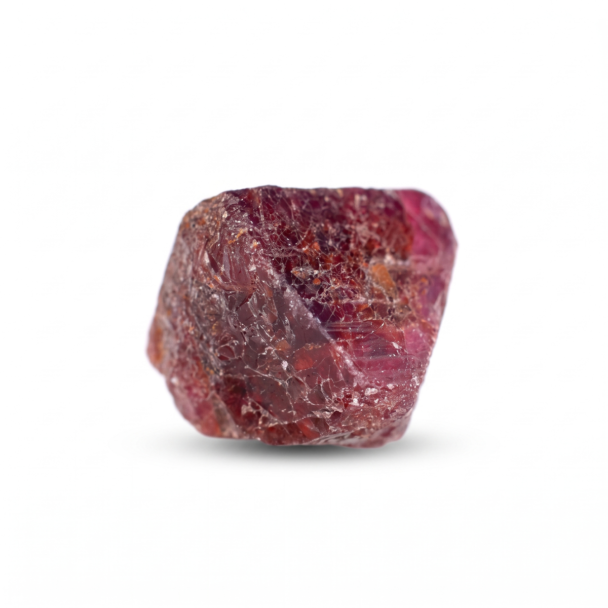 40.33 Ct Natural Purplish Red Ruby Rough Crystal | Unheated Tanzania Ruby Collector Specimen