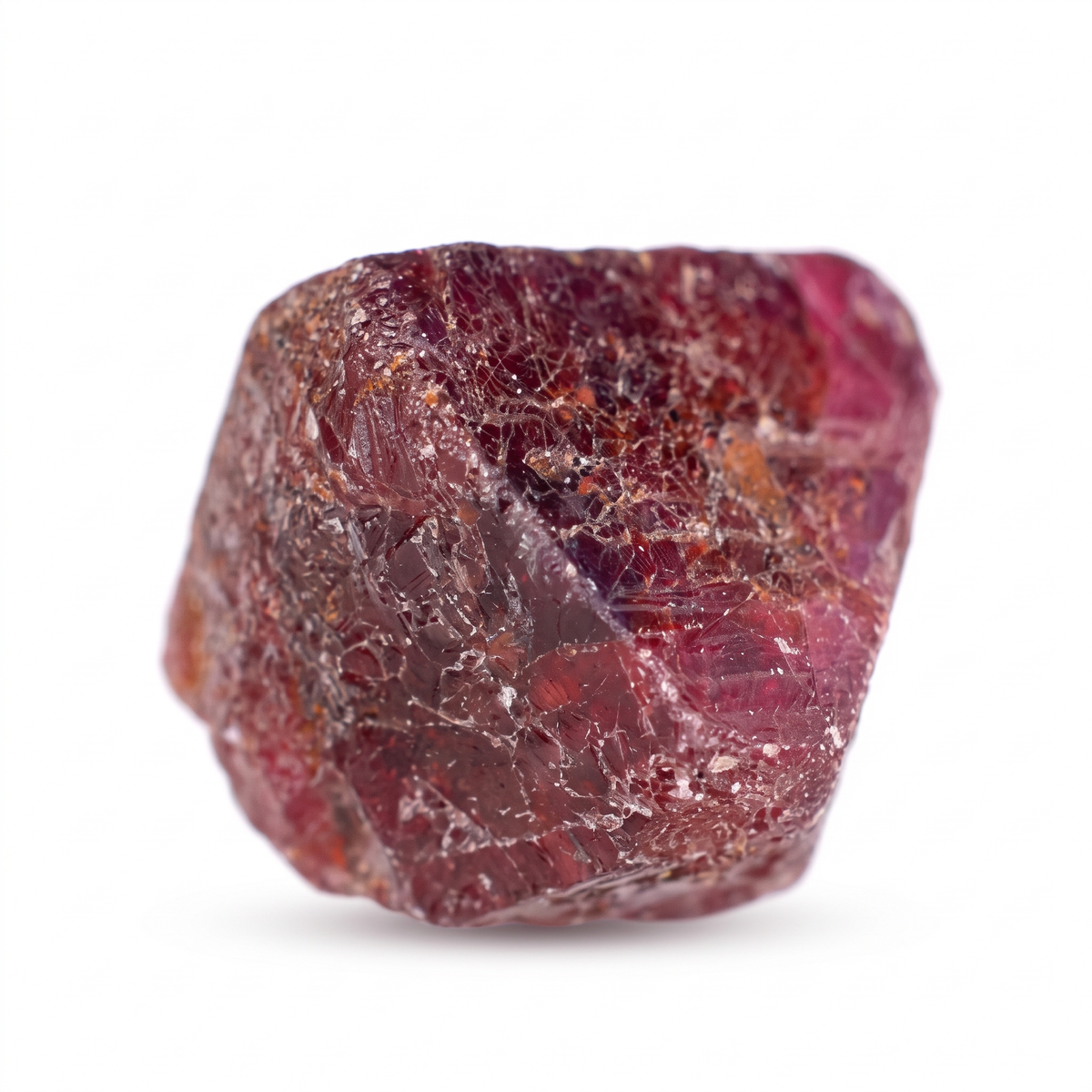 40.33 Ct Natural Purplish Red Ruby Rough Crystal | Unheated Tanzania Ruby Collector Specimen