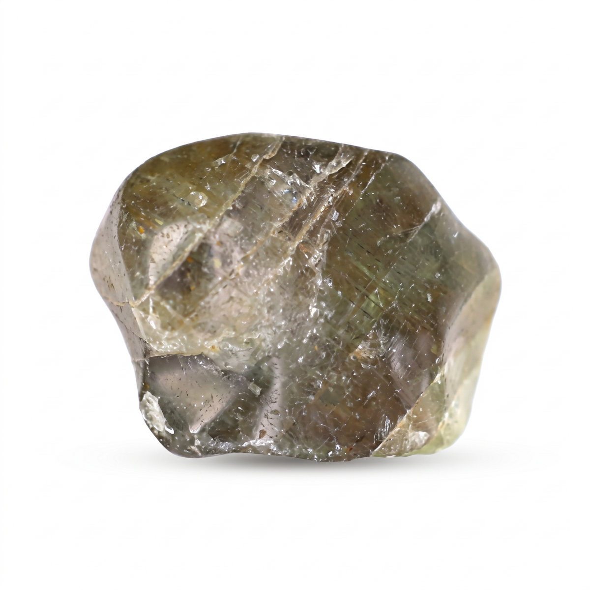 15.98 Ct Natural Green Sapphire Rough Crystal | Unheated Madagascar Sapphire Specimen