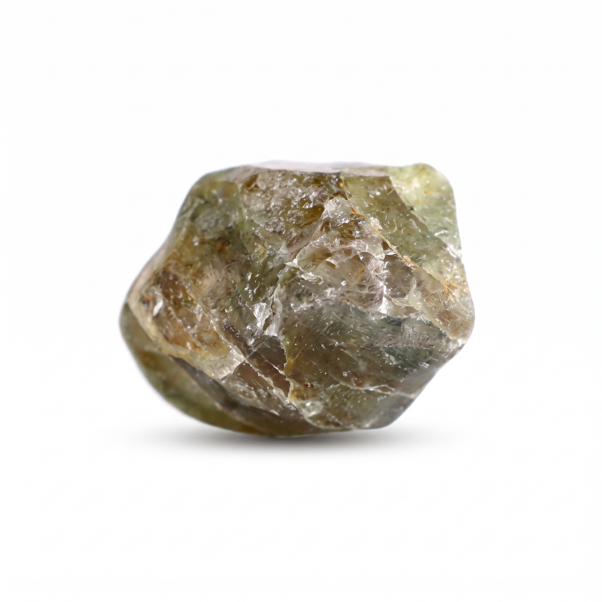 15.98 Ct Natural Green Sapphire Rough Crystal | Unheated Madagascar Sapphire Specimen Main image