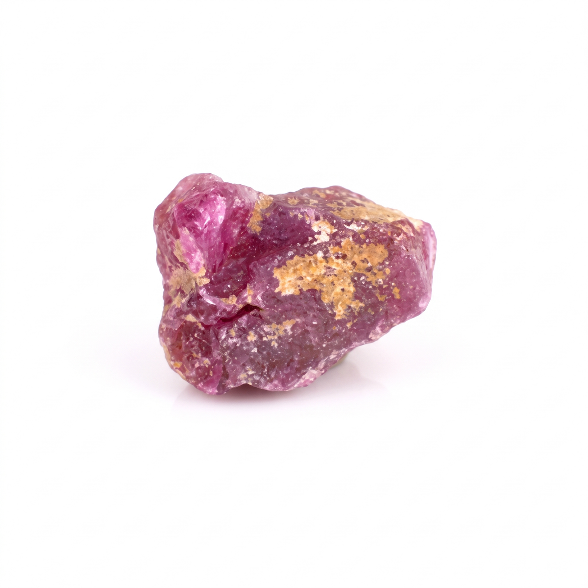 15.69 Ct Natural Ruby Rough Crystal – Unheated Purplish Red Tanzania Ruby Specimen