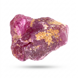 15.69 Ct Natural Ruby Rough Crystal – Unheated Purplish Red Tanzania Ruby Specimen
